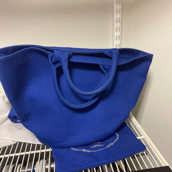 Used Prada Cobalt Blue Tote - Picture 11 of 12